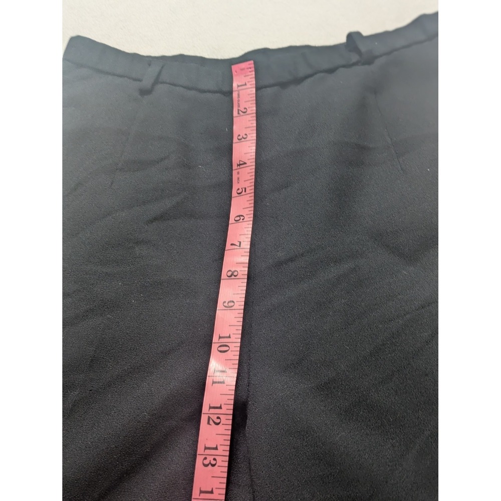 Pendleton 100% Virgin Wool Dress Pants Womens Petite 12 Black USA Made Trousers - Picture 10 of 13